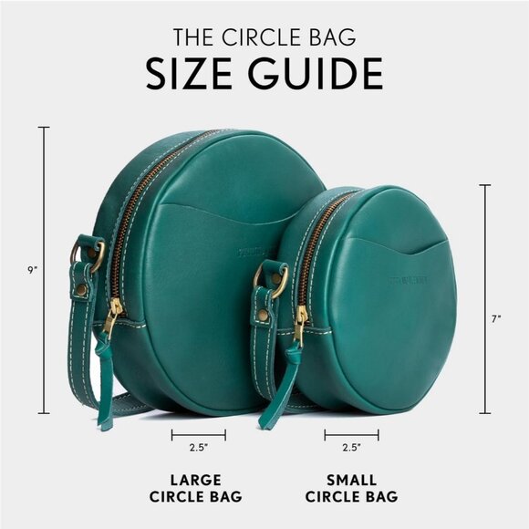 ⚡Portland Leather Women Peacock Imported Goods Circle Handmade Crossbody Bag - Picture 10 of 12